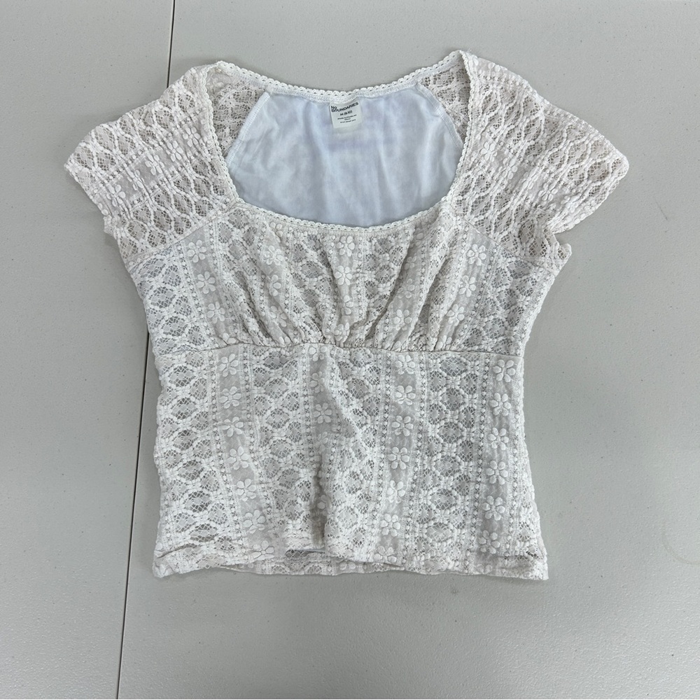 No Boundaries Cream Lace Blouse
